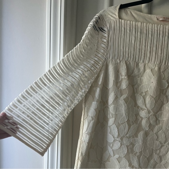 Tory Burch Floral Lace Cotton Blouse - Picture 3 of 6